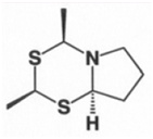 La pyrrolidino[1,2-e]-4H-2,4-diméthyl-1,3,5-dithiazine